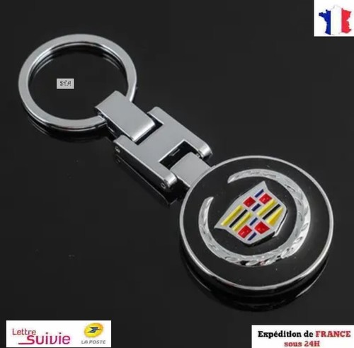 Porte clé cadillac métal - porte,