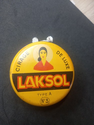 Ancienne boite cirage laksol - ancienne,