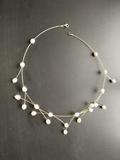 Collier Or Et Perles De