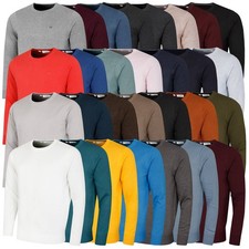 Calvin Klein Mens 2025 Crew Neck Cotton Breathable Golf Sweater 42% OFF RRP