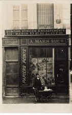 Photo Card - A. Mars, Wallpapers, Painting Glassware Framing - Antique