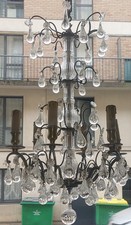 lustre à pampilles en poires