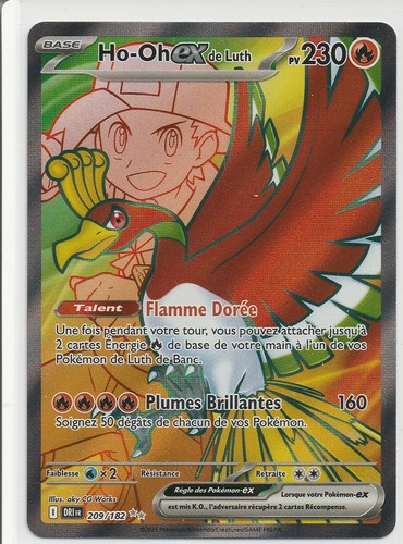 Carte pokémon de luth - carte, :ho-oh