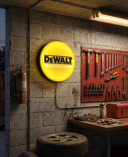 Enseigne dewalt lumineuse - dewalt,