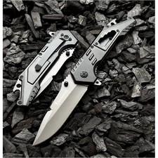 Couteau Multifonction Lame Acier 10 cm Manche Résine 13 cm Outdoor