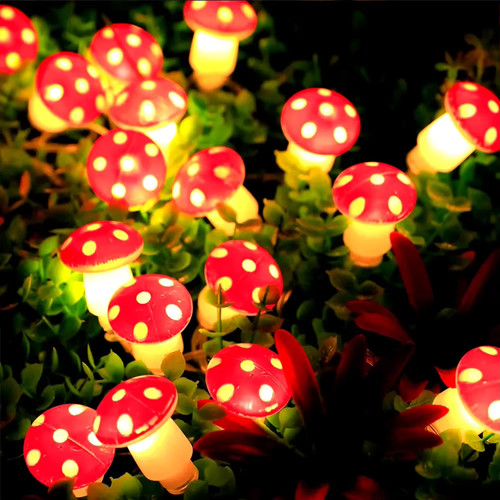 Guirlande lumineuse champignon - guirlande,