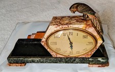 antique marble fireplace clock 8 days