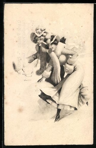 Carte postale artiste w - postale, d'artiste