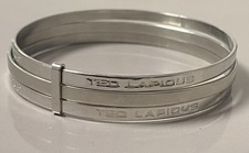 3 en 1 Superbe bracelet Ted Lapidus bijou bracelet jonc argent idée cadeau Noel