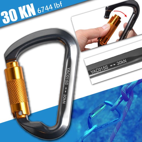 30kn carabiner alloy twist - 30kn,