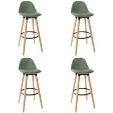 Lot de 4 Tabourets de Bar "Maxon" 91cm Kaki