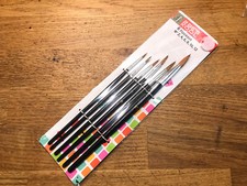 Lot of 6 Paint Brushes Model Restoration Character Retouching New