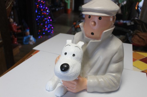 Tintin hergé sculpture - tintin,