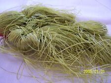 19th century silk straw skein for embroidery. pistachio green. Rare.  Ref 630