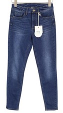LIU JO Divine Women Jeans W28 Skinny Fit Faded Denim Blue Zip Fly Casual Logo *