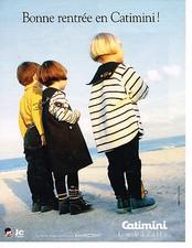 PUBLICITE ADVERTISING 084  1998   CATIMINI  vetements mode enfants