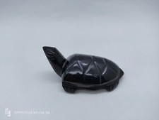 Black Onyx Semi Precious Stone Turtle 9cm
