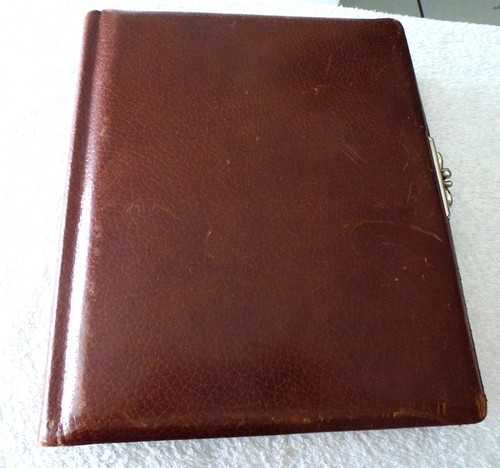 Album photo ancien cuir - photo,