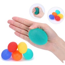 Anti Stress Ball Hand Exercise Muscle Strength Stress Relief Therapy 5pcs Set