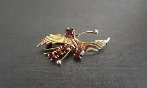Broche ancienne plaqué - , or
