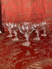 6 crystal ice cups d'Arques Luminarc model DOLPHIN