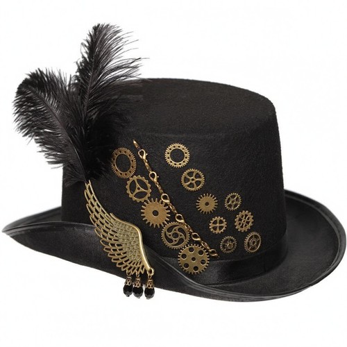 Haut forme steampunk noir - steampunk,