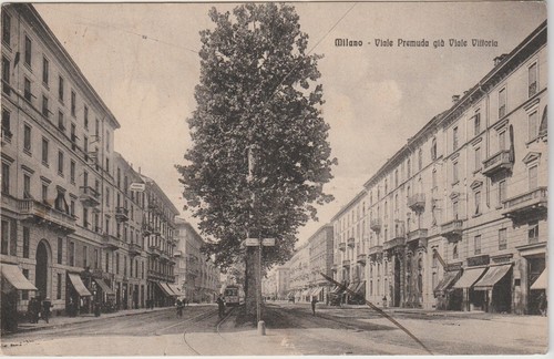 Carte postale milano viale - carte,