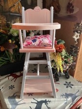 chaise haute totalement neuve corolle avec coussin +poupee en plus v neufs