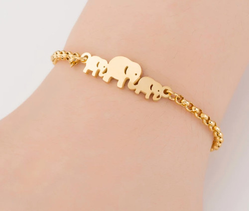 Bracelet éléphants animaux