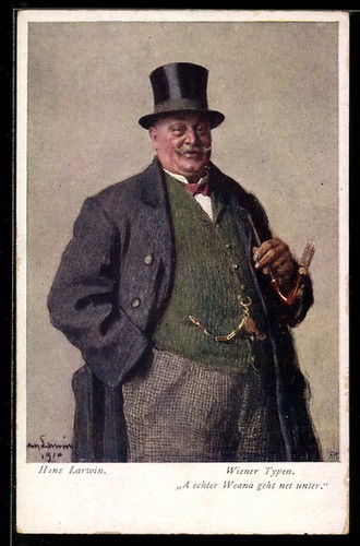 Carte postale artiste hans - postale, d'artiste
