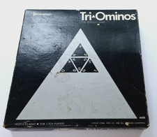 Tri-Ominos Vintage Game by Pressman (1968) Complete Score Pad Pencil