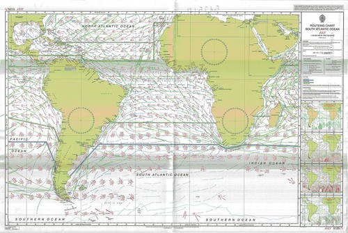 Carte marine routage 5125 7 - marine, de