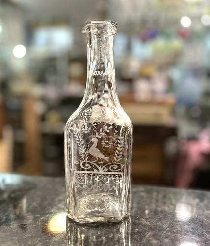 Ancienne bouteille baptême - bouteille,