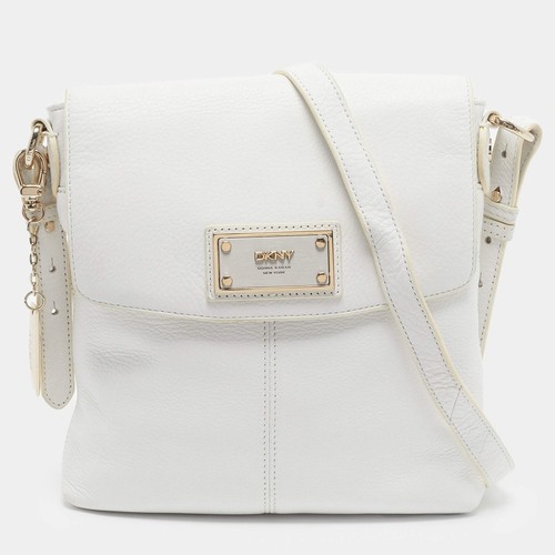 Sac bandoulière cuir blanc - bandoulière, en