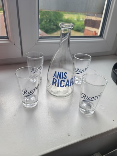 Service verres carafe ricard - service,