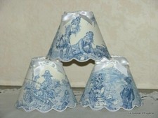 Abat-jour festonné toile de