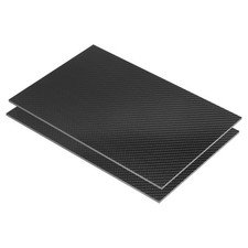 2 Pcs Panneau Fibre Carbone 3K