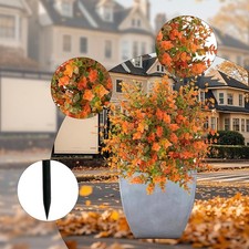 Plantes artificielles de jardin, tuteur d'eucalyptus, fleurs