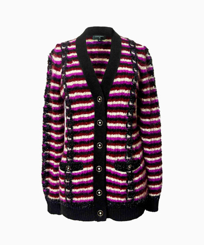 Chanel veste cardigan rayures - veste,