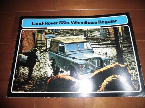 Catalogue anglais land - land, rover