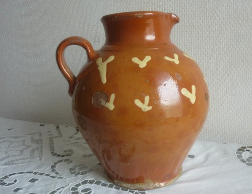 Ancien pichet terre cuite - ancien, en