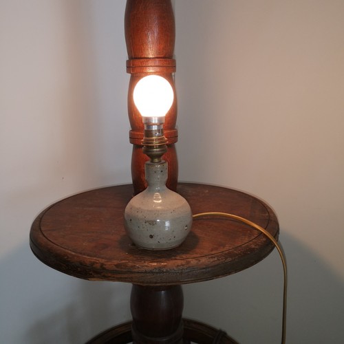 Pied lampe vintage grès - pied,