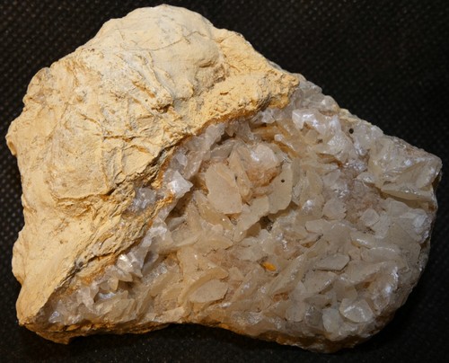 Calcite lenticulaire géode - calcite,