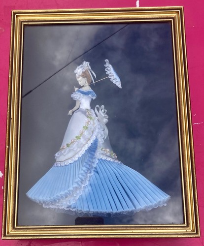 Ancien cadre vitrine mode - ancien,