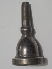 VINCENT BACH 18 Silver Plated Tuba Mouthpiece 4" Length, 1 3/4" Diameter