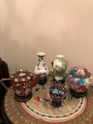 Boisonne lot teapot - teapot, pot