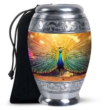 Urnes de crémation pour adultes paon urnes funéraires pour hommes grandes cen...