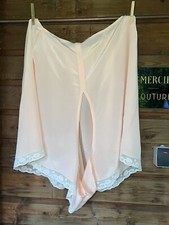 Culotte fendue en mousseline de soie et dentelle Art Déco