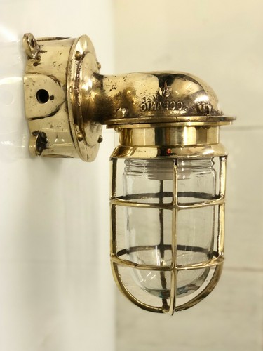 Ancienne lampe cygne - , marine