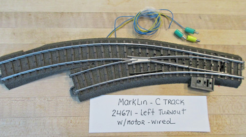 Marklin track left wide - c,